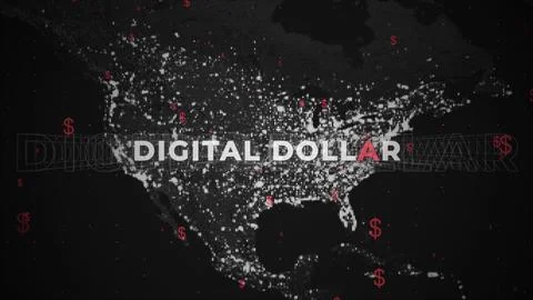 Digital USD, digital US Dollar currency tether crypto asset. Stock Photos