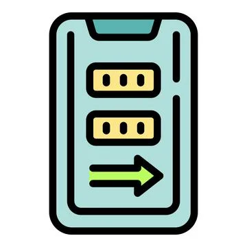 Digital user icon vector flat Illustrazione stock