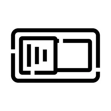 Digital user interface switch with power control concept Ilustración de archivo