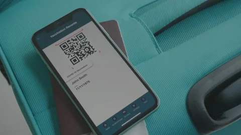 Digital Vaccination Record on Smartphone Stock Footage 314273351