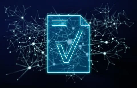Digital validation process concept Stock Illustration