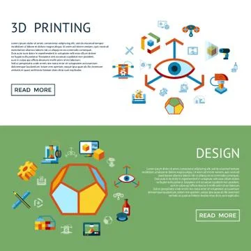 Digital vector 3d printing technology Stock Illustration