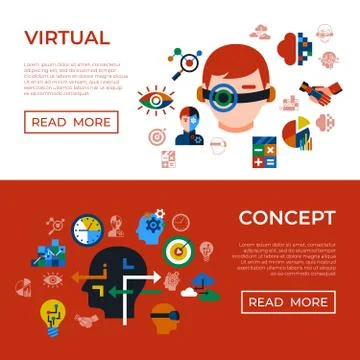 Digital vector augmented analytics Stockillustratie