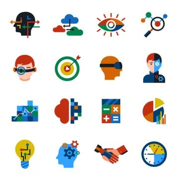 Digital vector augmented analytics Stock Illustration