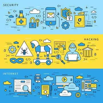 Digital vector blue internet security data イラスト素材