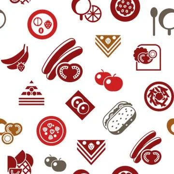 Digital vector breakfast meal fresh food and drink Stock Illustration