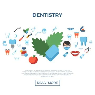 Digital vector dentistry simple icons Stock Illustration