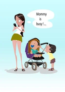 Digital vector funny comic cartoon Stock Illustration