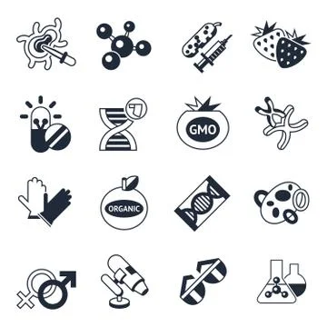 Digital vector genetic engineering technology Stockillustratie
