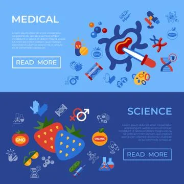 Digital vector genetic engineering technology Stock-Illustration