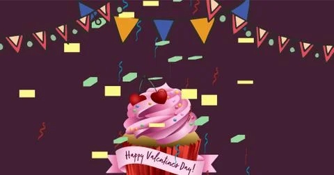 Digital vector of icon paty wallpaper for Birthday. Stock Illustration