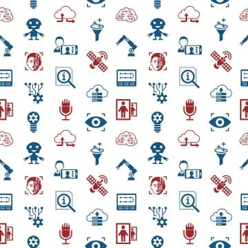 Digital vector machine learning Illustrazione stock