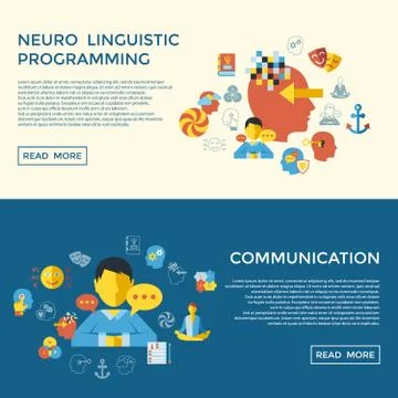 Digital vector neuro linguistic programming 스톡 일러스트