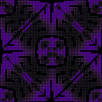 Digital vector seamless pattern. Dotted ornamental squares background. Geometric Stock Illustration