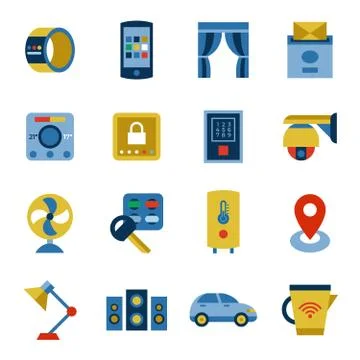 Digital vector smart and digital home Stock Illustration