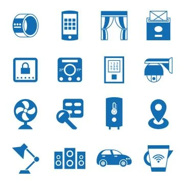 Digital vector smart and digital home Stock Illustration