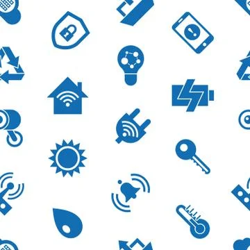 Digital vector smart and digital home Stock Illustration