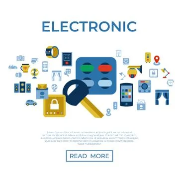 Digital vector smart and digital home イラスト素材