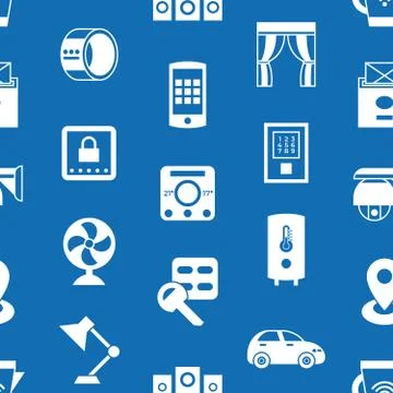 Digital vector smart and digital home Illustrazione stock