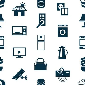 Digital vector smart and digital home Stock Illustration