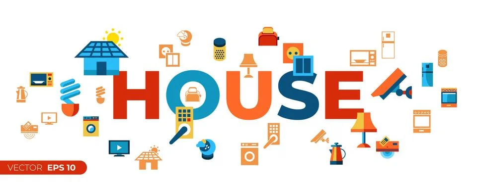 Digital vector smart and digital home イラスト素材