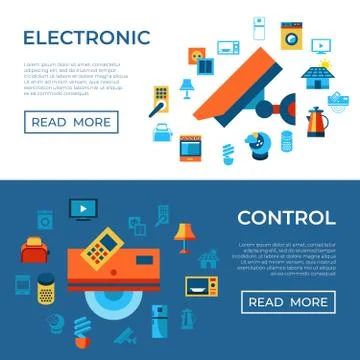 Digital vector smart and digital home Illustrazione stock
