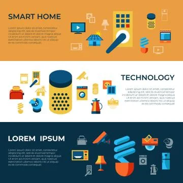 Digital vector smart and digital home Illustrazione stock