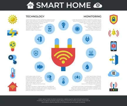 Digital vector smart and digital home イラスト素材
