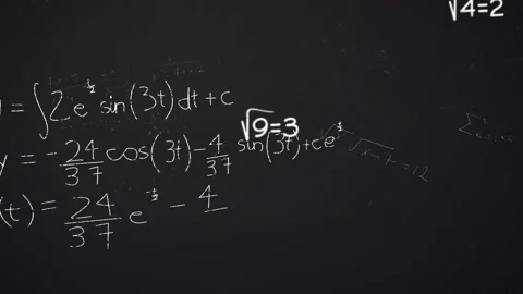 Digital video animates complex math for global education. Stock Footage 327523884