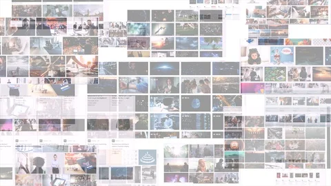 Digital video broadcasting, Internet video photo sites. Editorial Stock Footage 98002156