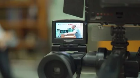 Digital video camera display. Stock Photos