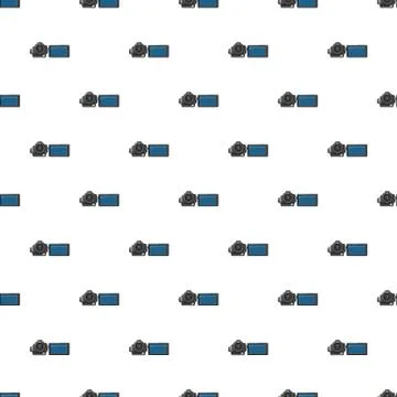 Digital video camera pattern Stock Illustration