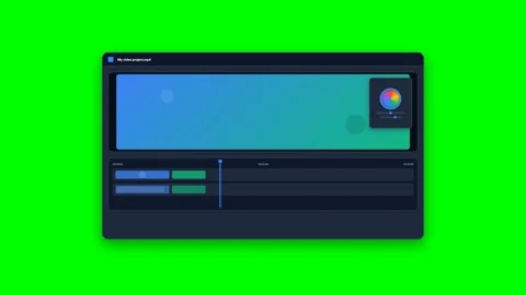 Digital Video Editing Interface Mockup Stock Footage 347626756