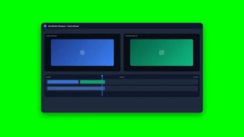 Digital Video Editing Workspace Interface Animation Stock Footage 347628845