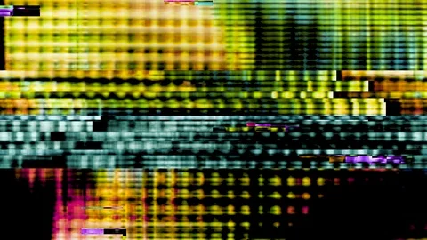 Digital Video Glitch Malfunction Stock Footage 93274569