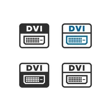 Digital Video Interface sign Illustrazione stock