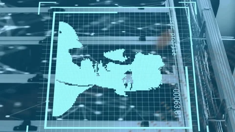 Digital video interface simplifies computer and business data tech. Stock Footage 312899196