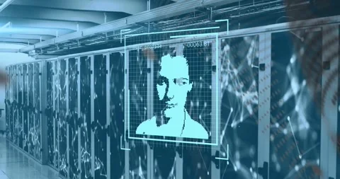 Digital video interface simplifies computer and business data tech. Stock Footage 330175384