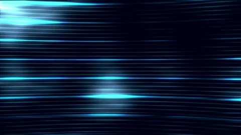 A digital video player screen with a dark background and blue lights Vídeos de archivo 314935062