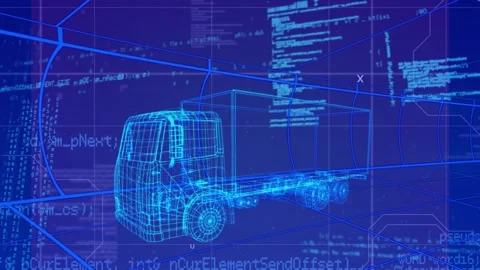 Digital video showcases data processing and animation integration concept. Stock Footage 328714299