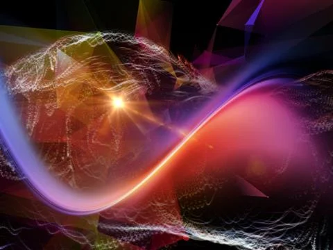 Digital Virtual World Stockillustratie