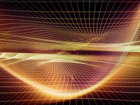 Digital Virtual World Stock Illustration