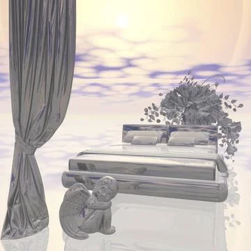 Digital Visualization of an interior Scene Digital Visualization of an int... 写真素材