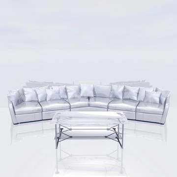 Digital Visualization of an interior Scene Digital Visualization of an int... 写真素材