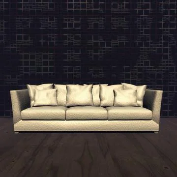 Digital Visualization of an interior Scene Digital Visualization of an int... 写真素材