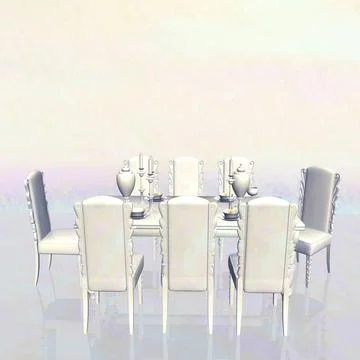 Digital Visualization of an interior Scene Digital Visualization of an int... 写真素材