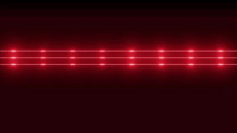 Digital visualization red lines moving animation isolated on black background Stock Footage 320795421