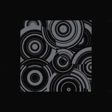 Digital visualization of science, tech concept. Dark background. 스톡 일러스트