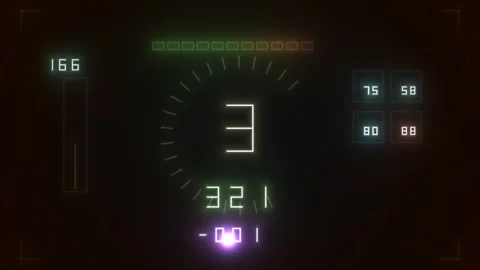 Digital visuals showcasing a gaming scoreboard in action Stock Footage 338397003