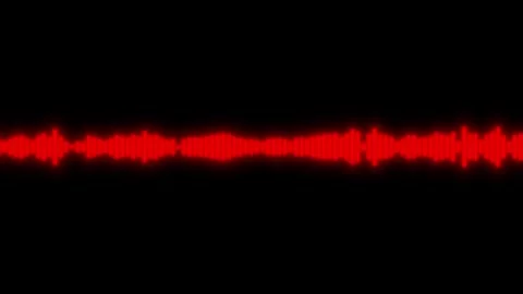 Digital voice recording analysis animation isolated on black background Vídeos de archivo 330229994